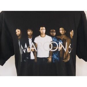 Maroon 5 2016 Double Sided Concert T Shirt Adult M Black Band Tee EUC Medium